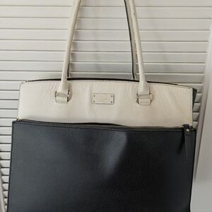 Kate Spade Black and Cream Satchel